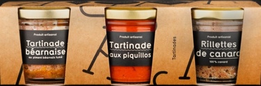 Maison Argaud Coffret 3x100g Terrine Basque, Canard, Piquillos
