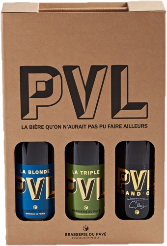 BIERE FRANCE NORD BRASSERIE DU PAVE PACK PVL 3 X 75CL Blonde, Triple & Grand Cru