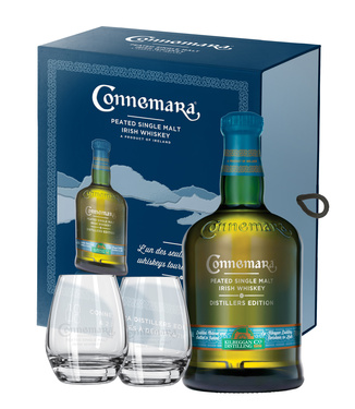Whisky Irlande Connemara Distiller Edition Coffret 2 Verres 43% 70cl