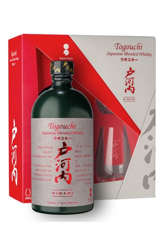WHISKY JAPON TOGOUCHI KIWAMI COFFRET 2 VERRES 70CL 40%