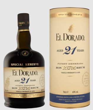 Rhum Demerara El Dorado 21 43° 70cl