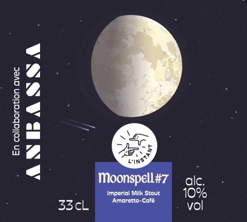 L Instant MOONSPELL Imp Milk Stout Amaretto Cafe 10° 33cl