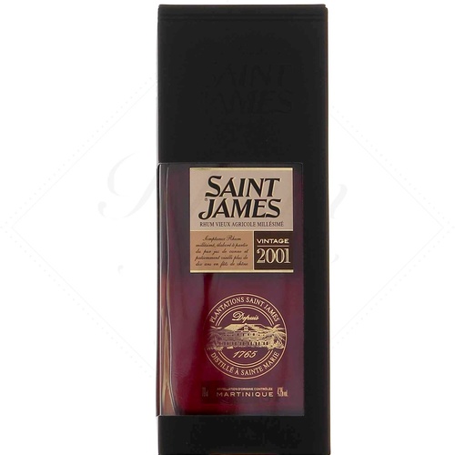 RHUM SAINT JAMES Vintage 2001 43° 70cl