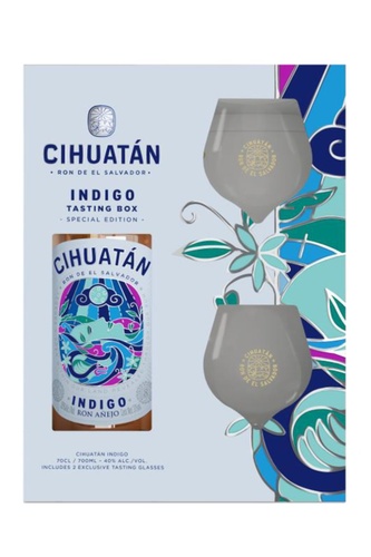 RHUM SALVADOR CIHUATAN 8A 40% COFFRET 2 VERRES