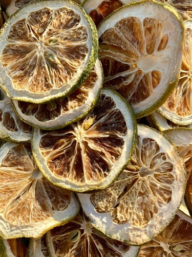 RONDELLES DE CITRON VERT DESHYDRATES