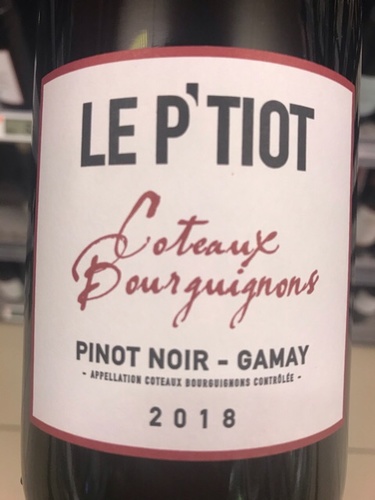 AOC Coteaux Bourgignons LE PTIOT Gamay 2021 12,5° 75cl