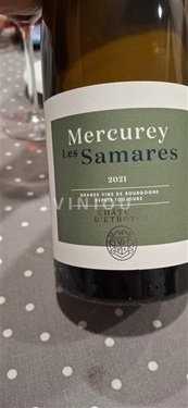 Aoc Mercurey Les Samares Chateau D Etroyes 2021 12,5° 75cl