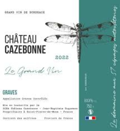 Chateau Cazebonne LE GRAND VIN GRAVES BLANC 2022