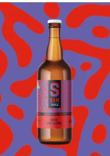 Motte Cordonnier SAM TRIPLE sans alcool 0,5° 75cl