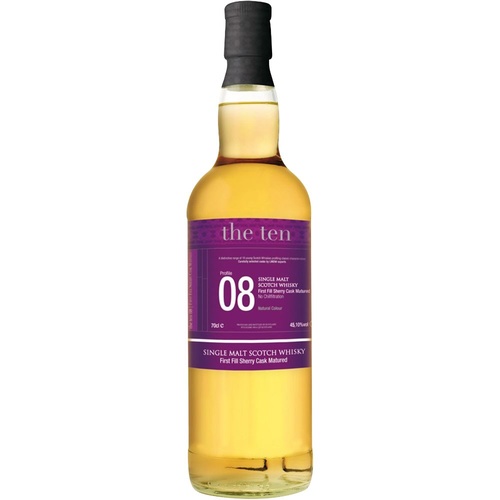 WHISKY ECOSSE SPEYSIDE THE TEN 2006 #8 TAMDHU 45,1% 70CL