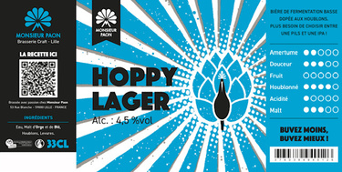 Monsieur Paon Hoppy Lager 4,5° 33cl