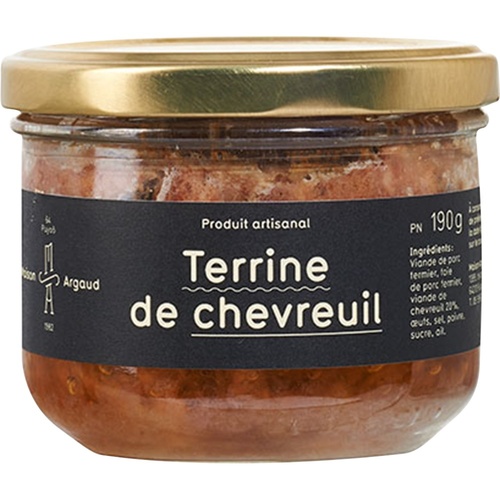 MAISON ARGAUD TERRINE DE CHEVREUIL BOCAL 190g