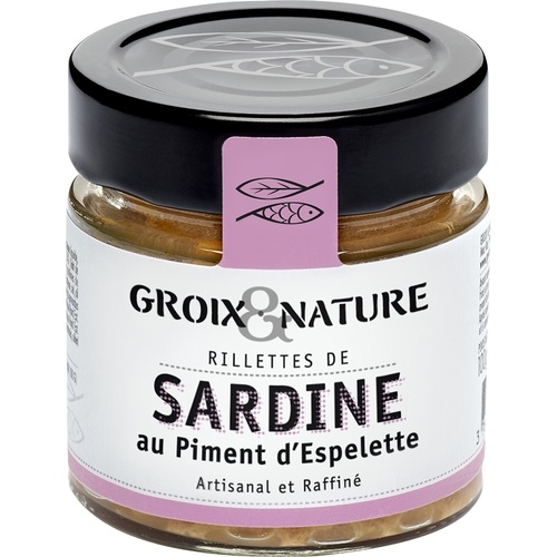 GROIX & NATURE RILLETTES DE SARDINE AU PIMENT D'ESPELETTE 100G 36070