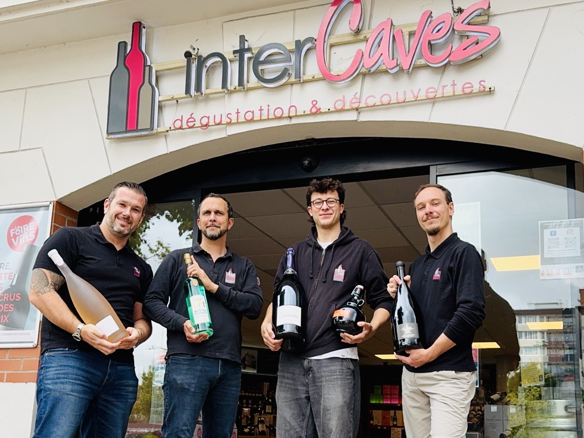 Vos cavistes Damien, Agustin, Hugo et Sébastien